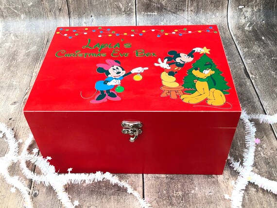 Vintage Disney Shabby Chic Personalised Christmas Eve Box Etsy Uk