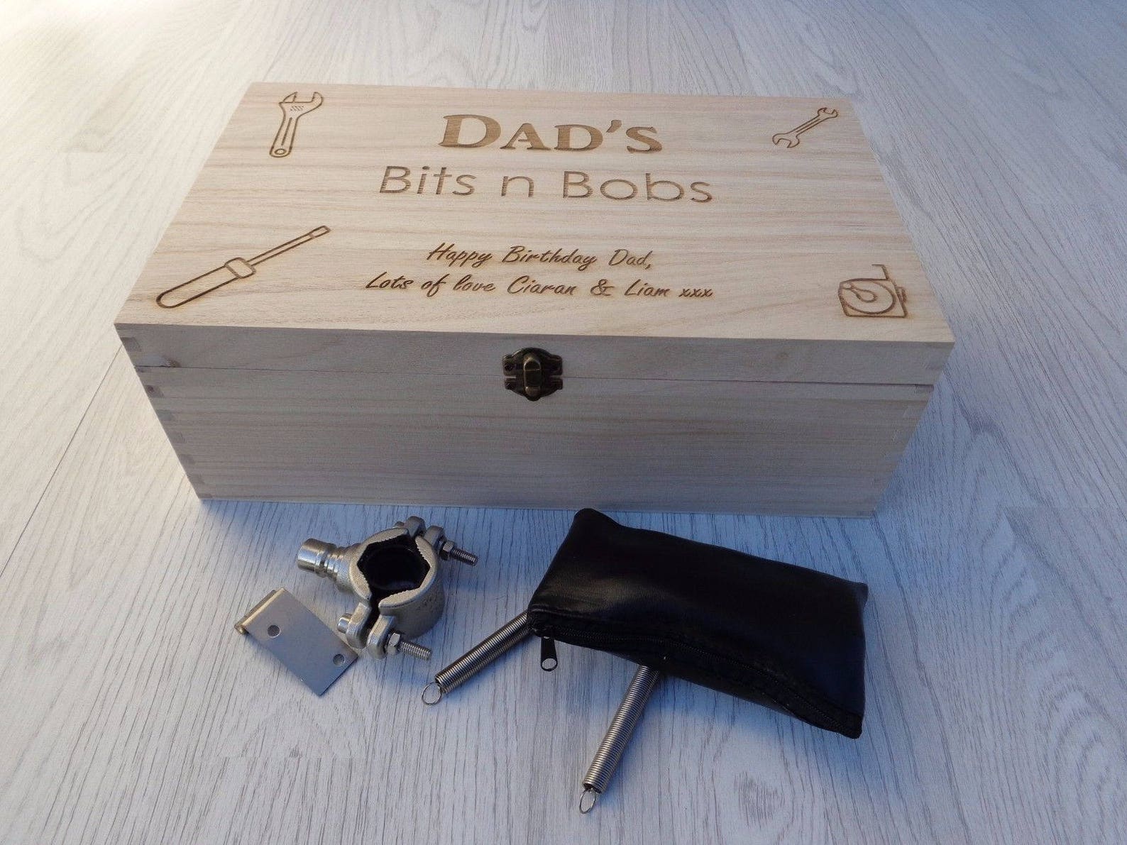 Dads Bits N Bobs Father's Day Tool Box Gift Personalised Etsy UK