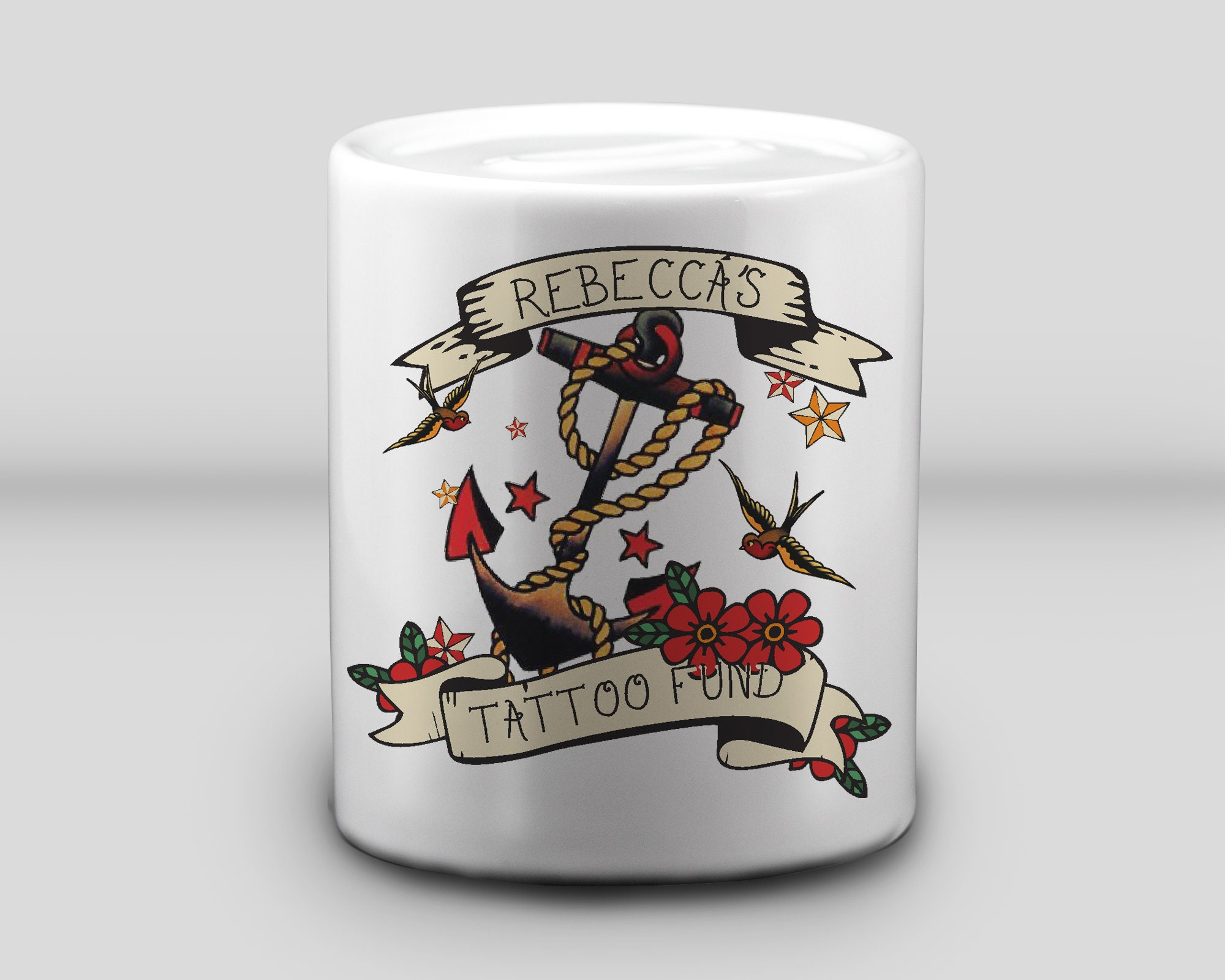 Tattoo Fund Money Box Gift Personalised Saving Ink Art Old - Etsy Tattoo Fund Money Box Gift Personalised Saving Ink Art Old - Etsy