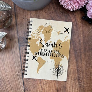Travel Memories Map Personalised Gift Travelling Holiday Memories Gap Year Photo Book Scrapbook Album Tickets Pictures Mementos Memory Book