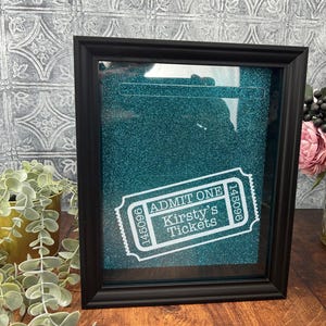 Ticket Box Andenken Personalisierte Rahmen Memory Box Geschenk Konzerte Fußball