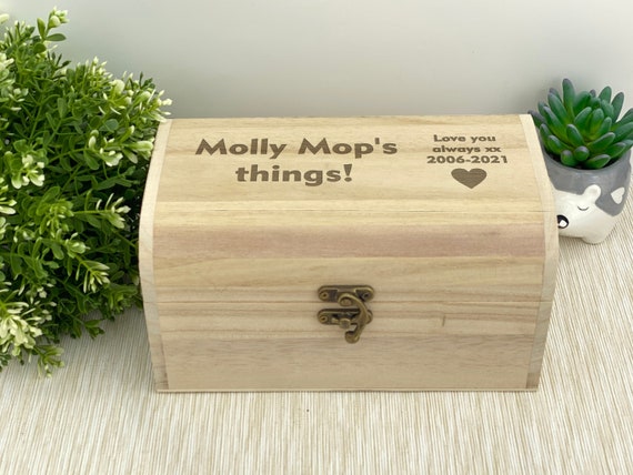 Memory Box Personalised Treasure Chest Memories Anniversary - Etsy UK