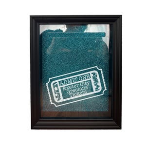 Football Match Ticket Box Personalised Gift Tickets Memory Box Shadow Frame Premier Champions League zdjęcie 4