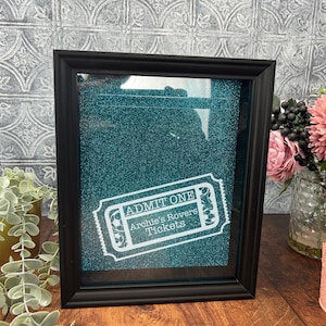 Fußballspiel Ticket Box Personalisierte Geschenktickets Memory Box Schatten Rahmen premier League
