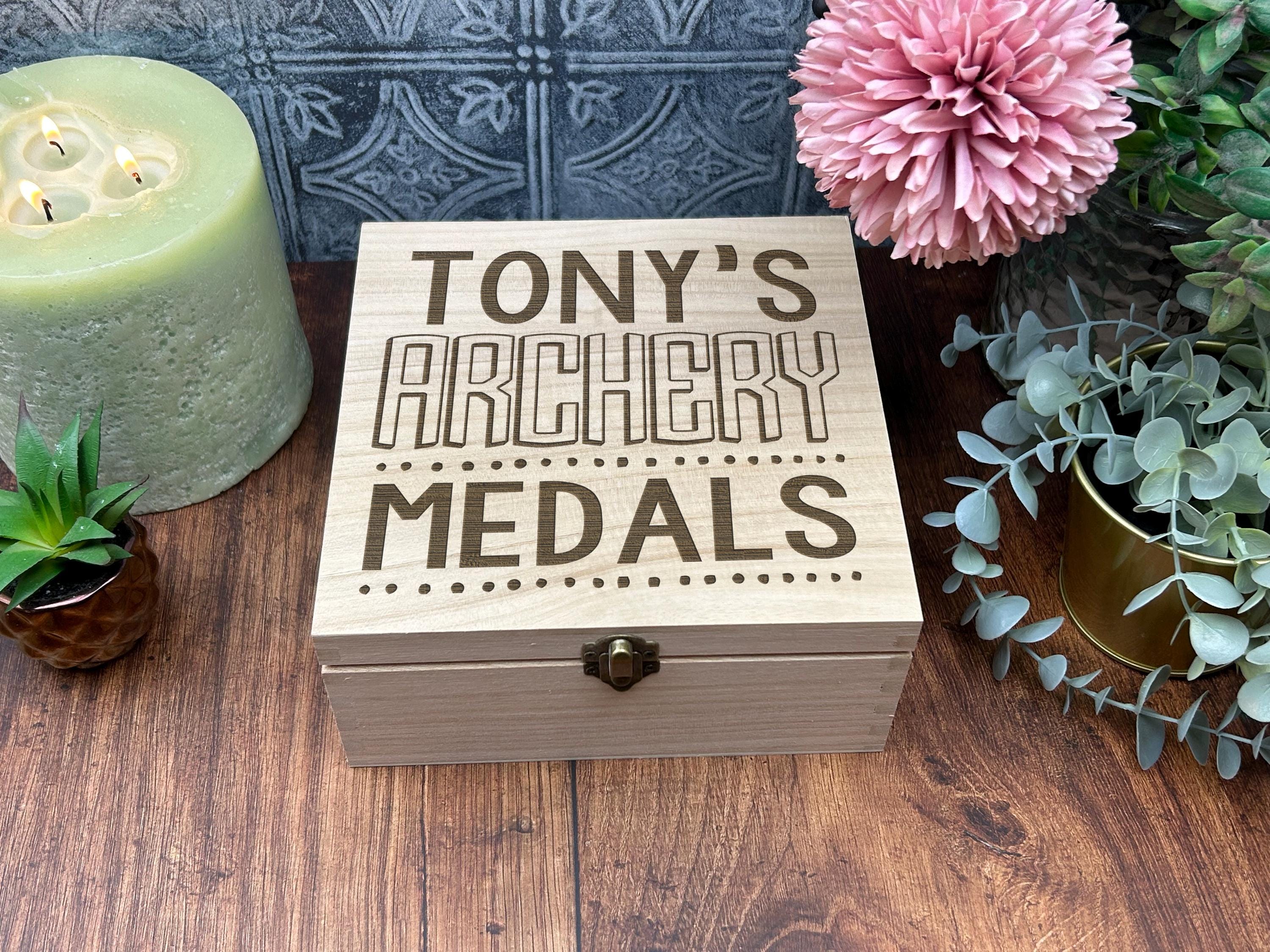 Medal Box Storage Personalised Athlete Gift Running Triathlon 