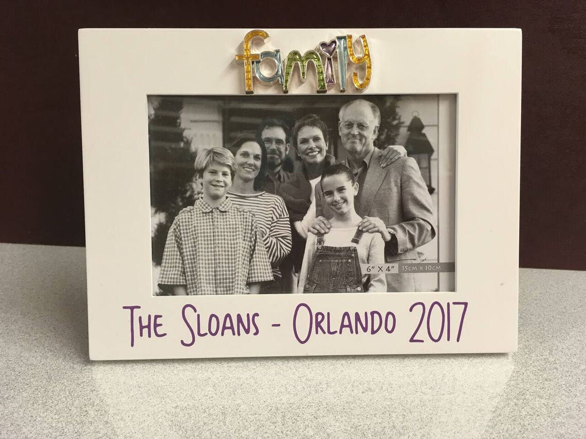 Cadre photo de famille Personnalisé 6 x 4 Etsy