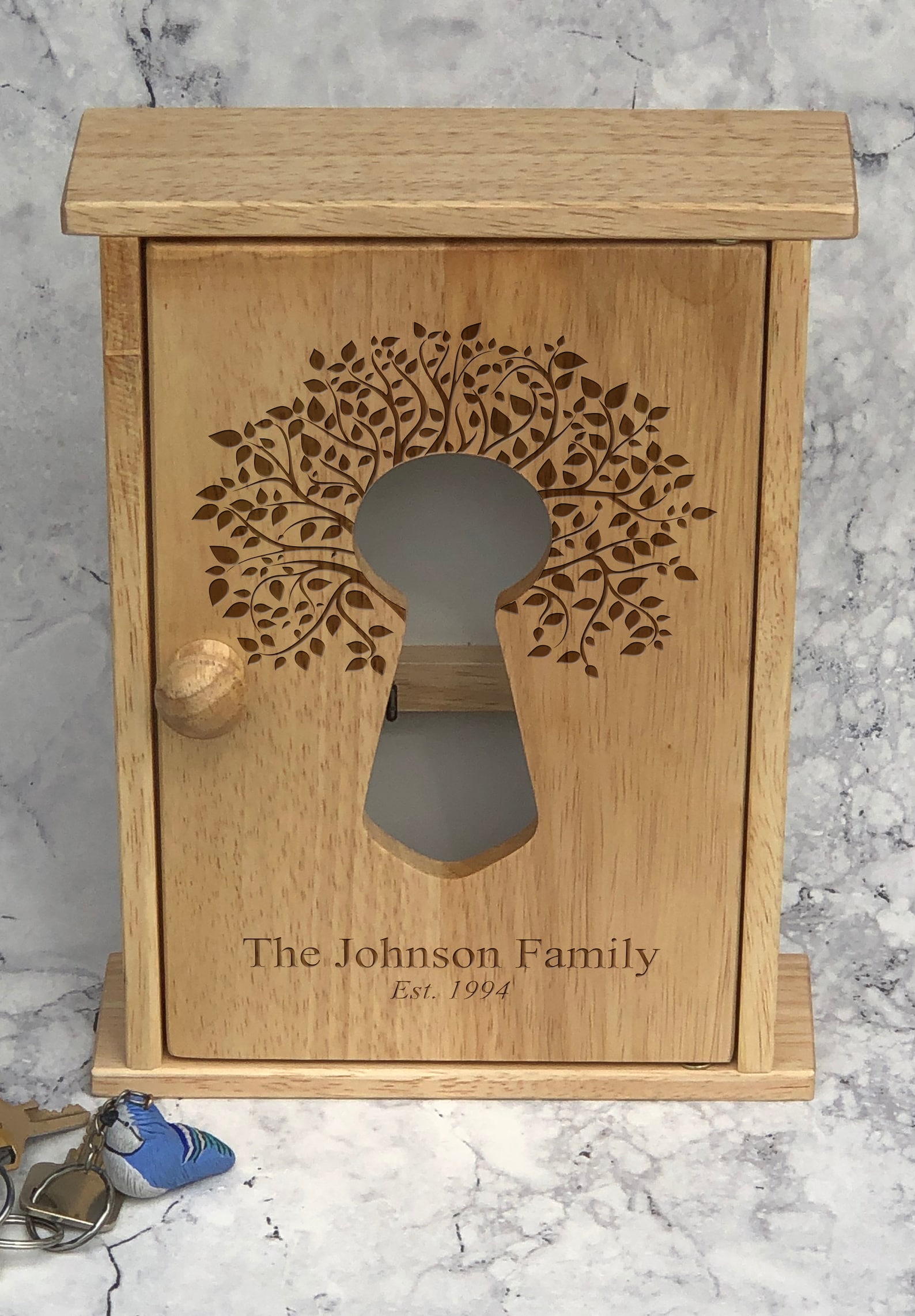 Family Tree Keys Key Cupboard Home Personalised Housewarming Etsy
