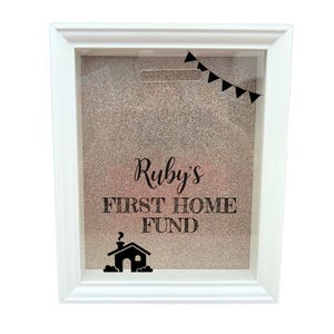 First Home House Fund New Personalised Gift Saving Money Box image 5