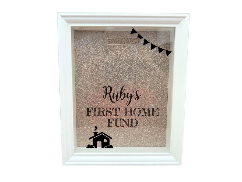 First Home House Fund New Personalised Gift Saving Money Box image 5