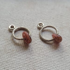 Sterling silver earring components - sterling silver findings - artisan sterling silver jewelry component - silver findings - lampwork glass