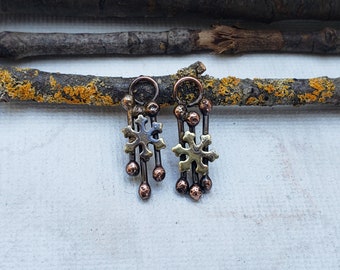 Schneeflocke Ohrring Komponenten - Schneeflocke Ohrring Charme - Winter Ohrring Komponenten - Winter Ohrring Charme - gemischte Metall Ohrring Charme