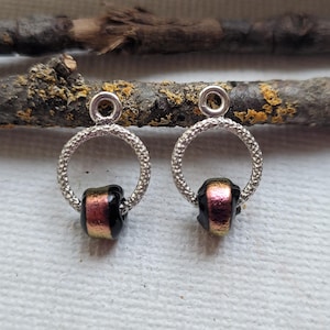 Sterling silver earring components - sterling silver findings - artisan sterling silver jewelry component - silver findings - lampwork glass