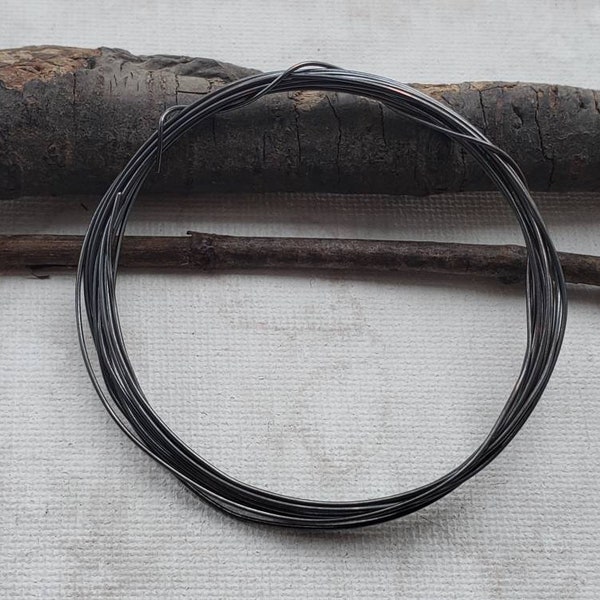 22 Gauge copper wire - 22 gauge oxidized copper wire - 22 gauge antiqued copper wire - darkened jewelry wire - dark copper wire