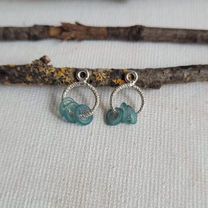 Sterling silver earring components - sterling silver findings - artisan sterling silver jewelry component - silver findings - lampwork glass