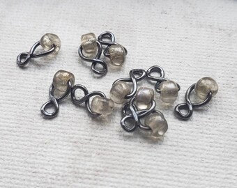 Fringe bead earring charms - Fringe Dangles For Jewelry - Fringe Beads - Tiny Findings - Earring Findings - Bracelet Components - Findings