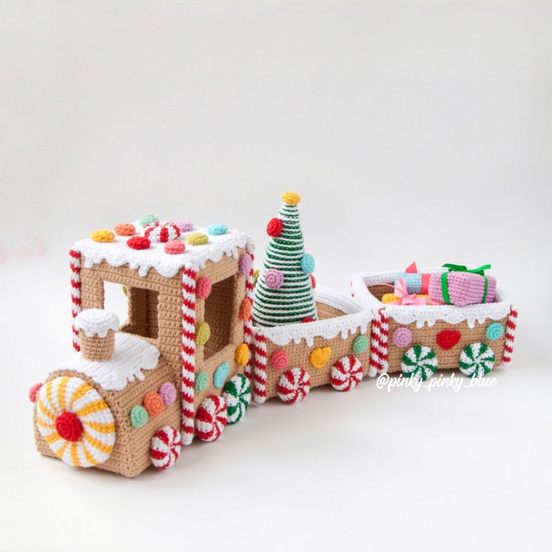 Gingerbread Train Crochet Pattern | Etsy