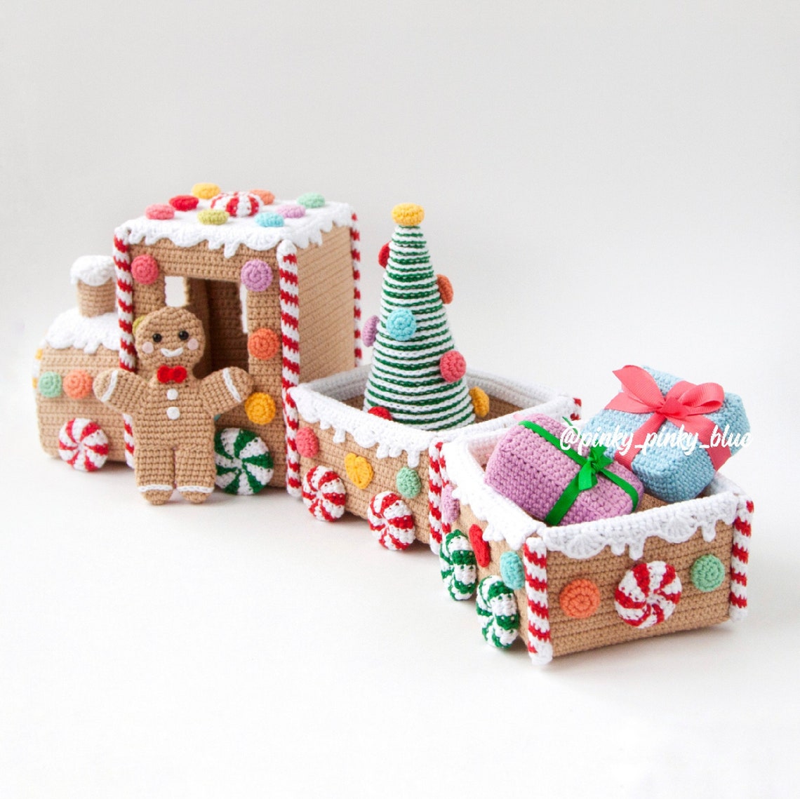 Gingerbread Train Crochet Pattern Etsy