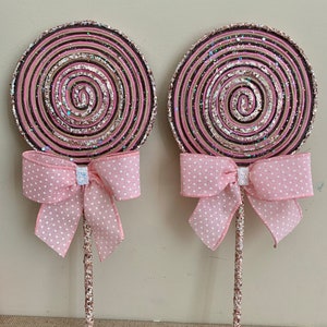Faux lollipops fake candy swirl party favor princess party decor