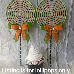 Faux lollipops, bright Halloween wreath attachments fake lollipops decor props
