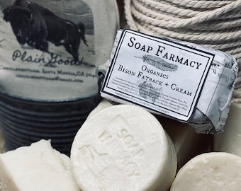 Goat Milk and Bison Tallow Soap. Creamy Moisturizing Handcrafted