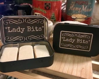 Lady Bits ACV Travel Soap.  Feminine Hygiene  Soap and Refills