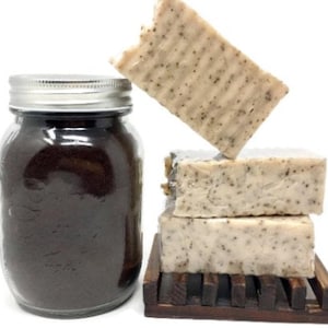 Cowboy coffee and goat milk cream soap