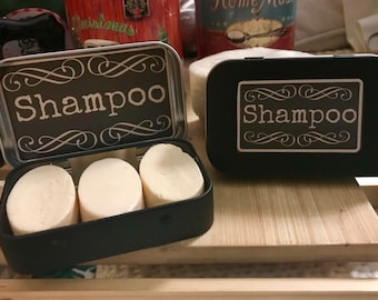 Goat Milk Shampoo Travel Bars and Tin