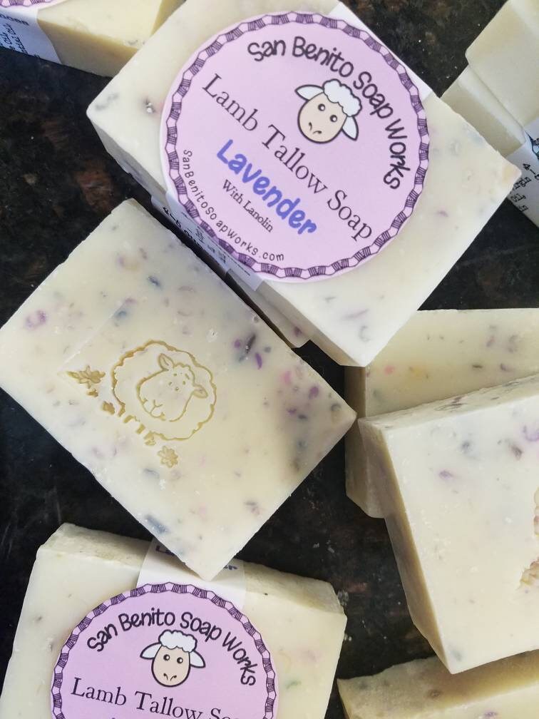 LAMB TALLOW SOAP Lanolin Eco-Friendly Moisturizing Soap