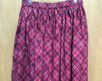 Janes Gathered Skirt 10/12 Girls Christmas Plaid Skirt Girls Outfits Modest Girls Skirts Outfit Girls Christmas Outfit Girls Modest Skirts