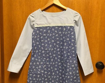 Girls Elegant Blue Dress Size 10/12 Brand New Christmas Present Dress Girls Modest Girls Clothing Dresses Modest Dress Everyday Preteen Girl