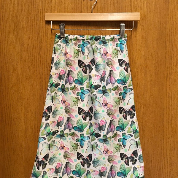 Girls Butterfly Skirt Sizes 5-14 Size 5/6 Size 7/8 Size 10/12 Size 12/14 Brand New Pencil Skirt Modest Girls Skirts Clothing Girls Clothing