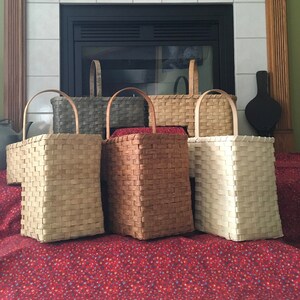 Stair Basket Stair Step Basket Tote Basket Storage Basket Handmade Basket with Handles Staircase Basket Floor Basket Sealed Basket