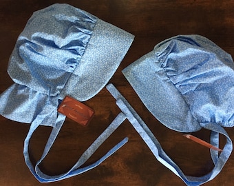 Bleu prairie pour enfants Pioneer Bonnets Bonnets pour bébé, Bonnets pour adolescents/adultes Tenues pour filles La petite maison dans la prairie du dimanche de Laura et Mary