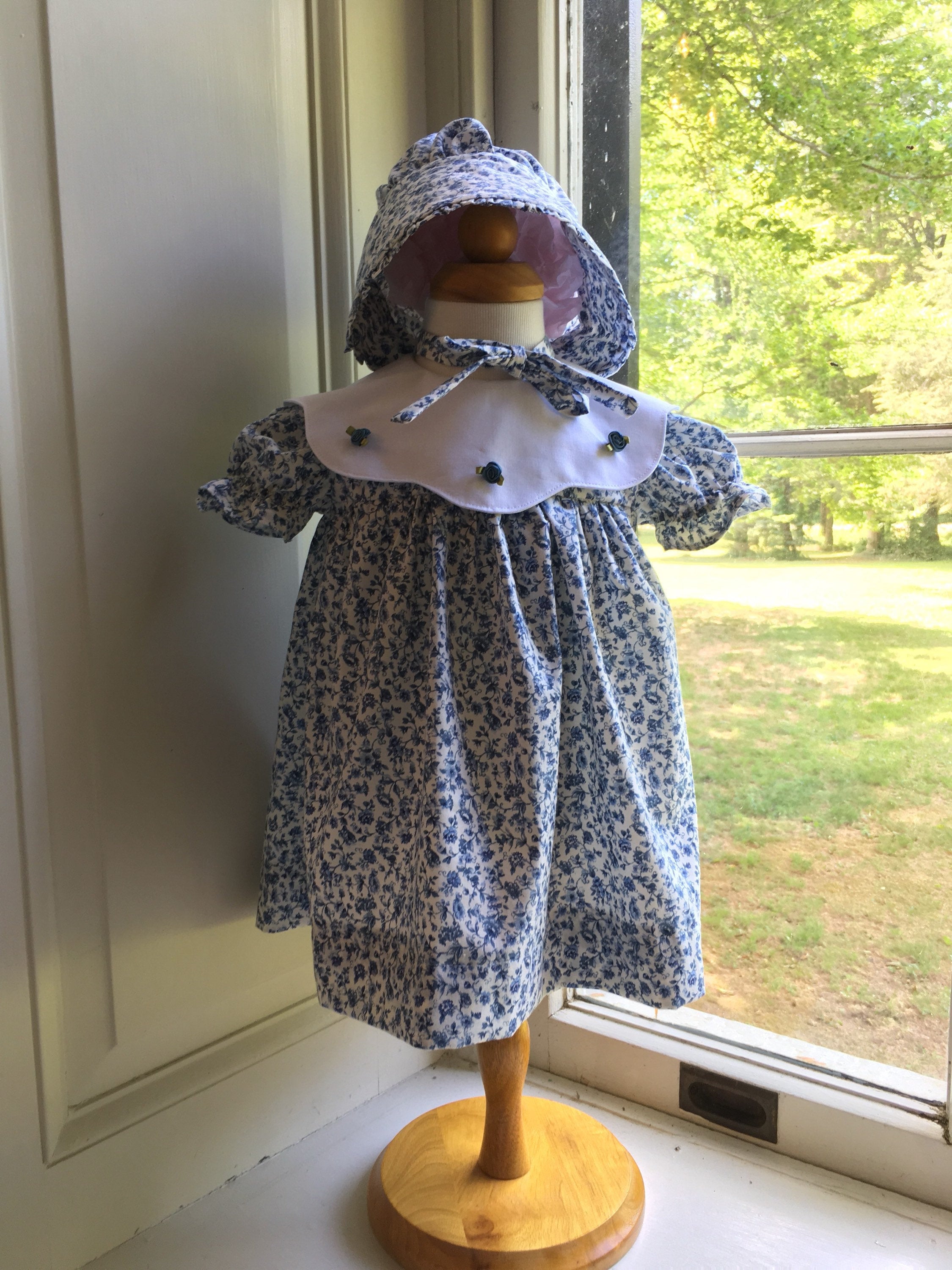 Baby Outfit Dress Optional Diaper Covers And or Bonnet Dress