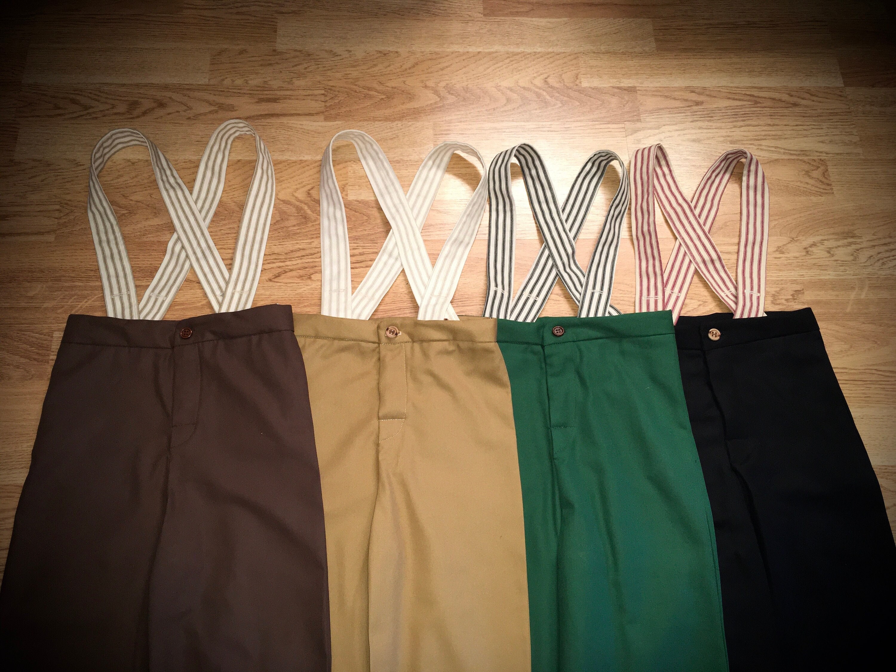 Custom Button Braces/suspenders Albert Ingalls Pioneer Little