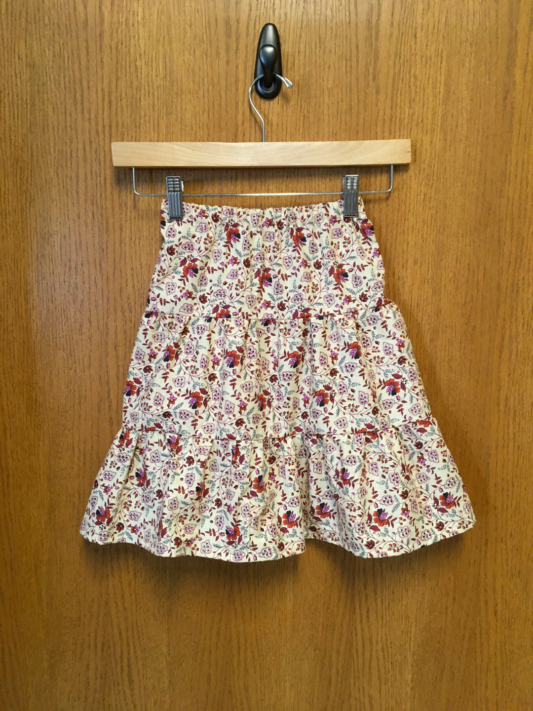 Floral Skirt 3/4 Girls Size 4 Brand New Little Skirt Modest Girls