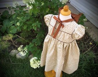 Custom Girls Civil War Dress: Handmade Historical Gown, 1800s Style