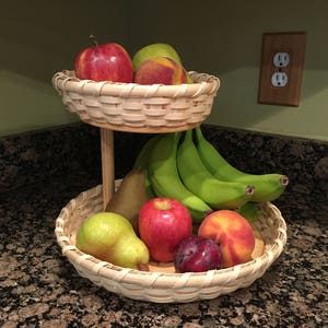 Benutzerdefinierte Küchenkorb Zwei Tier Obstkorb Halter Für verderbliche Früchte! Korb Tier Stand Küche Tier Tablett Korb Organizer Tier Baum