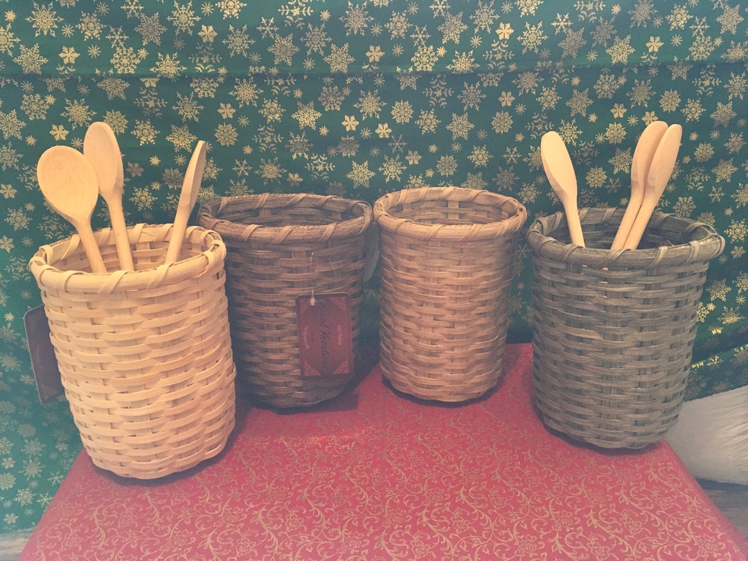In Stock Utensil Holder Basket Spectacular Utensil Holder Etsy