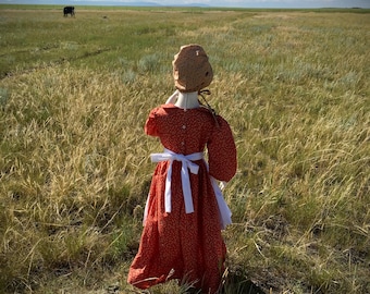 Robe pionnière pour fille costume inspiré de la petite maison