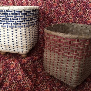 Custom Magazine/Waste Basket Woven Waste Basket Storage Trash Can Trash Bin Basket Office Basket Desk Basket | Magazine Stand storage basket