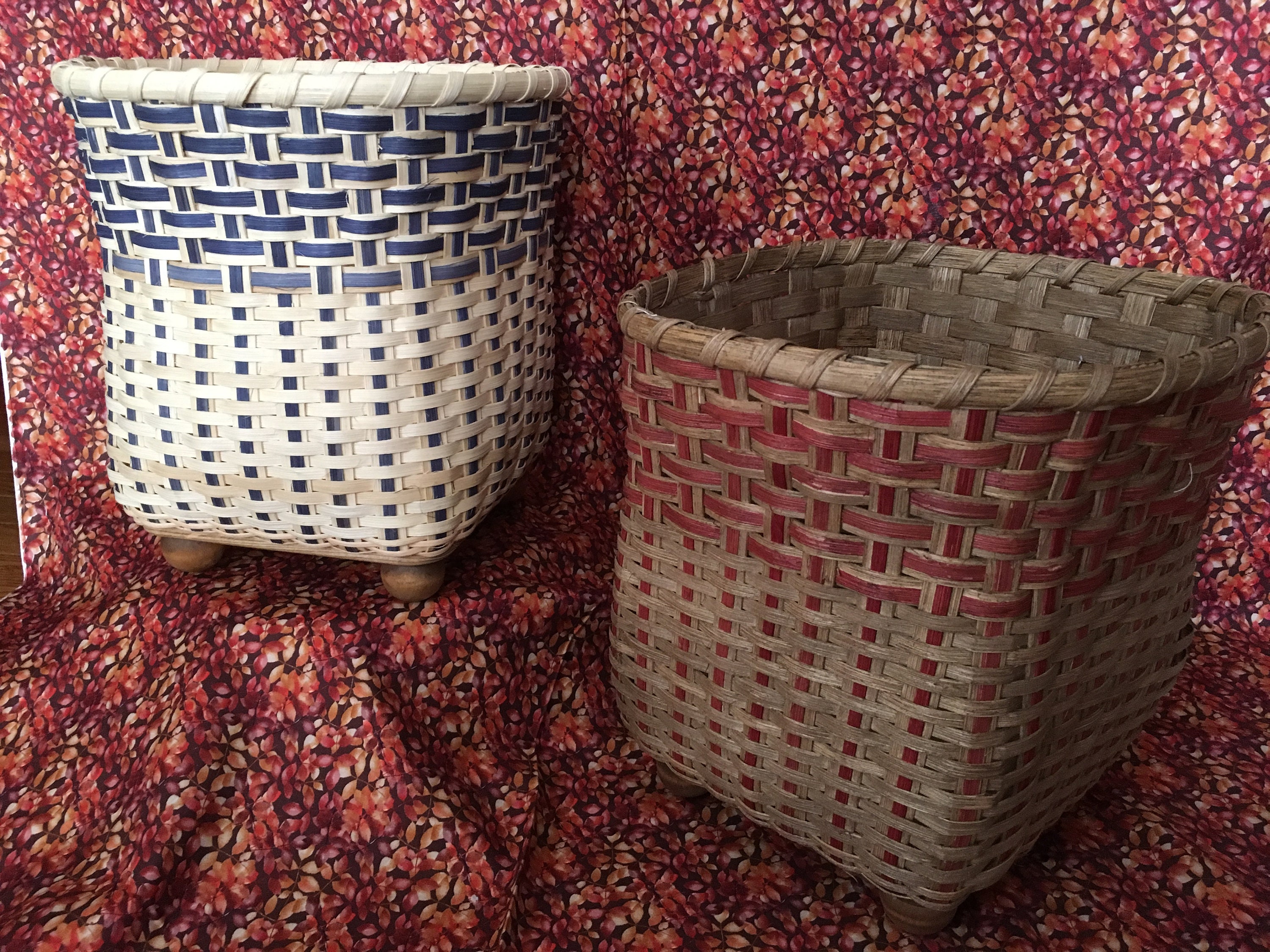 TRASH BAGS \"waste basket“HAND MADE round_kubu_kitchen_trash_baske