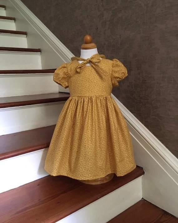 little house on the prairie dress Barbie / Pilgrim / Colonial /Old Western Clothes size Apron and Bonnet to play along with their favorite characters Prairie Dress Red Floral 