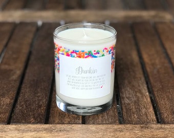 Birthday Sprinkle Candles in Glass Tumbler, Birthday Cake Scented Candle, Happy Heavenly Birthday Candles, Soy Wax Candles