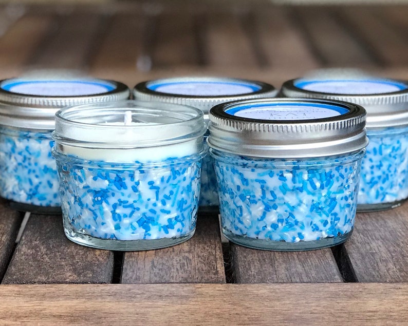 Bulk Custom Sprinkle Candles Any Color Personalized Candle Etsy