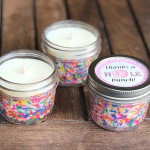 Bulk Baby Shower Candle Favors, Rainbow Baby Sprinkle Candles, Donut Party Candle Favors, Gender Neutral Baby Shower Candles image 7