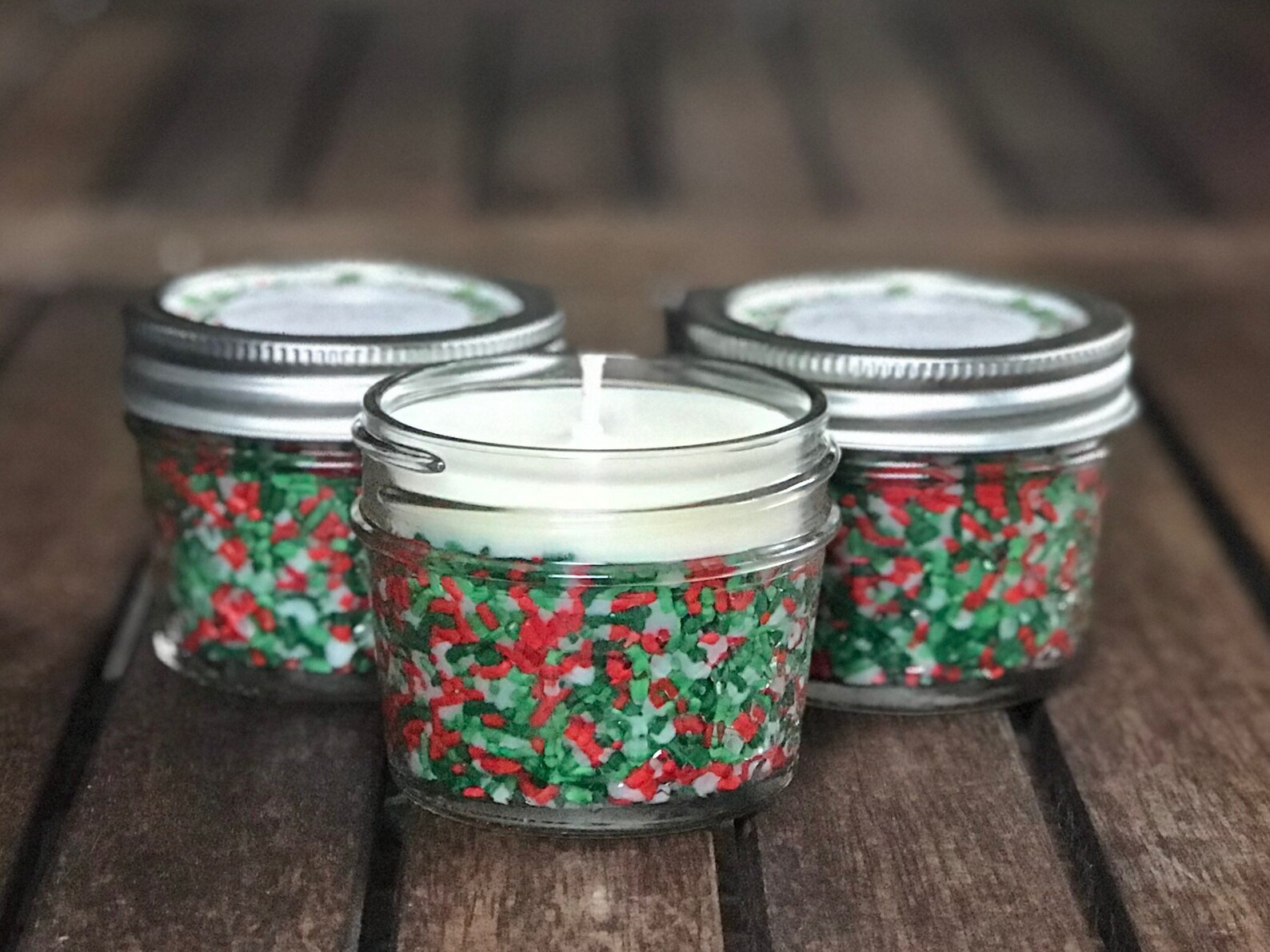 Holiday Scented Candles Christmas Party Candle Favors Red Etsy