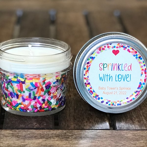 Bulk Baby Shower Candle Favors, Rainbow Baby Sprinkle Candles, Donut Party Candle Favors, Gender Neutral Baby Shower Candles