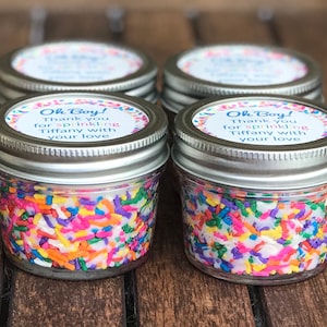 Bulk Baby Shower Candle Favors, Rainbow Baby Sprinkle Candles, Donut Party Candle Favors, Gender Neutral Baby Shower Candles image 8