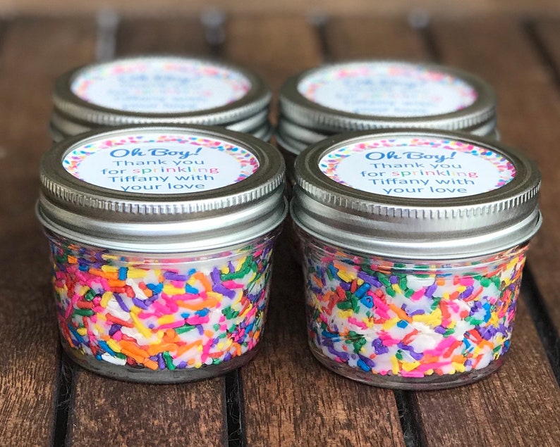 Bulk Baby Shower Candle Favors, Rainbow Baby Sprinkle Candles, Donut Party Candle Favors, Gender Neutral Baby Shower Candles image 8